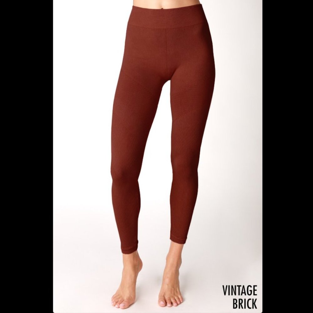 New Brick Red Premium Vintage Moto Jeggings by Nikibiki